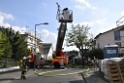 Dachstuhlbrand Koeln Poll Geislarerstr P573